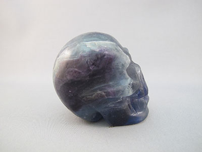 Deep Purple Amethyst Crystal Skull